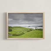 "Ireland II" - Art Print in Pasture Green by Taryn Schumacher - Framed