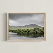 "Ireland I" - Art Print in Cloudy Gray by Taryn Schumacher - Framed