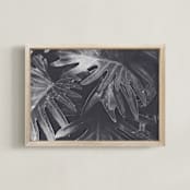 "Tropical Tori" - Art Print in Grey Leaf by K.Short - Framed