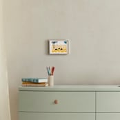 "Tiny turtles" - Art Print in Corn yellow by Rafael Yaniger - In a Room