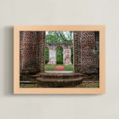 "Still Standing" - Art Print in Brick Red by Jan McElhinny - Framed