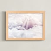 "Beyond The Clouds" - Art Print in Lilac by Alicia Youngken - Framed