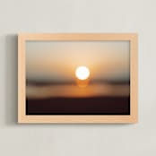 "Rise" - Art Print in Sunrise by Owl and Toad - Framed