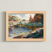 "Slow Down" - Art Print in Sienna by Jess Franks - Framed