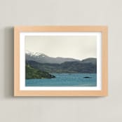"Landscape 1" - Art Print in Ocean Blue by lulu and isabelle - Framed