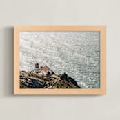 "Point Reyes Lighthouse Overlook" - Art Print in Sea by Jenna Gibson - Framed