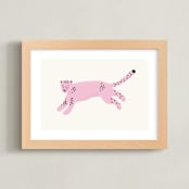 "Fierce" - Art Print in Rose Quartz by Tennie and Co. - Framed