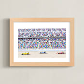 "Primary Colors Go Zoom Zoom!" - Art Print in Ford Blue by Molly Goodman - Framed