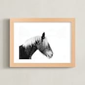 "Ansel" - Art Print in Black White by Amy Carroll - Framed