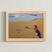 "Zuma Violet" - Art Print in Violet Blue by Annie Seaton - Framed