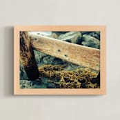 "La Jolla Pier Pilings" - Art Print in california kelp by aeryn donnelly design - Framed