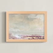 "Vanilla Rose No. 2" - Art Print in Warm Sand by Julia Contacessi - Framed