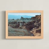 "Death Valley Zion" - Art Print in Desert haze by Elena Kulikova - Framed