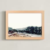 "Luke" - Art Print in Moody green by Mande Calhoun - Framed