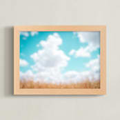 "Fading memories #1" - Art Print in Spring Sky by Tal Paz-Fridman - Framed