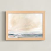"Mellowland" - Art Print in lilac by Lindsay Megahed - Framed