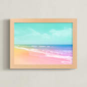 "A rainbow beach" - Art Print in Rainbow by Paola Benenati - Framed