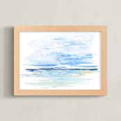 "Shore 1" - Art Print in sea by Roberta Hoiness Art - Framed