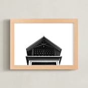 "The Bavarian" - Art Print in Bell Gray by K.Short - Framed