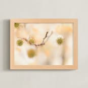 "under the sweetgum tree" - Art Print in peach cobbler by Alicia Abla - Framed