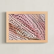 "Feather Bed" - Art Print in Warmed Rose by Debra Pruskowski - Framed