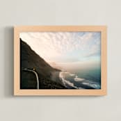 "Icelandic Sunset" - Art Print in Icelandic Sunset peach by Rosie Elena Thompson - Framed