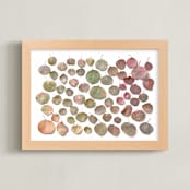 "Fallen Eucalyptus" - Art Print in Spring by Krissy Bengtson - Framed