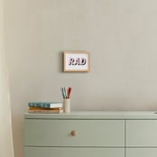 "Be Rad" - Art Print in Sea and Sand by Christine Sullivan Houlihan - In a Room
