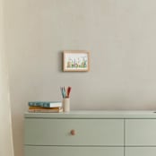 "Wildflower and Free" - Art Print in Chartreuse Green by Lizzie Bowman - In a Room