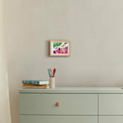 "City State of Mind" - Art Print in Flamingo Pink by Jordan Sondler - In a Room