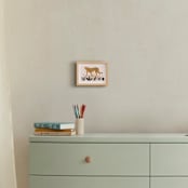 "The Cheetah" - Art Print in Sunset by Elly - In a Room