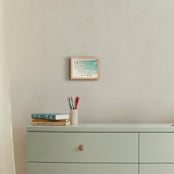 "Sky Dreams" - Art Print in mint by Caroline Mint - In a Room