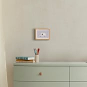 "Mail Bear" - Art Print in Berry by Adelyn T. - In a Room