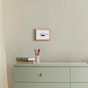 "Little Sail Boat Bottle" - Art Print in Oceanic by Jackie Crawford - In a Room