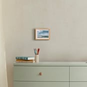 "Layers of Life" - Art Print in Sky Blue by Roberta Hoiness Art - In a Room