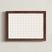 "Weaving 1" - Art Print in Sand by Yohaku Oshima - Framed