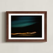 "Night Drive" - Art Print in Neon Lights by Rachel Marie Keba - Framed