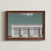 "oil change" - Art Print in verdigris by Maja Cunningham - Framed