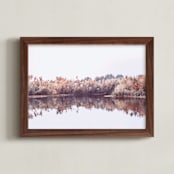 "down by the docks" - Art Print in Autumn by Maja Cunningham - Framed