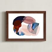 "paper swirl" - Art Print in Rust by Carrie Moradi - Framed