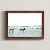 "We live here" - Art Print in Grey Scale by Claudia Orengo - Framed
