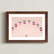 "Gira Gira" - Art Print in Cotton Candy by Caroline Mint - Framed