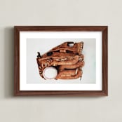 "All Star" - Art Print in Leather by Alicia Abla - Framed