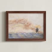 "Lighthouse 2" - Art Print in ocean by Ramnik Velji - Framed