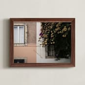 "Lisbon Colorblock No. 2" - Art Print in Peach by Monica Gussow - Framed