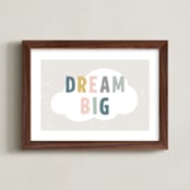 "Dream Big" - Art Print in Dream by Pixel and Hank - Framed
