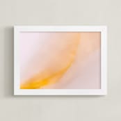 "Light As Air" - Art Print in Golden Yellow by Irene Suchocki - Framed