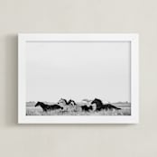 "That Wild Dream" - Art Print in Black White by Amy Carroll - Framed
