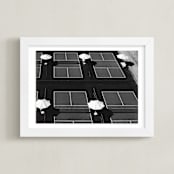 "Game Time" - Art Print in Asphalt by LindseyErin - Framed