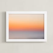 "Summer Sunset II" - Art Print in Blush by Helen Makadia - Framed